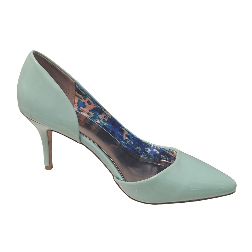 Madden Girl kopykat women mint heel formal casual slip on shoes pumps size 10M